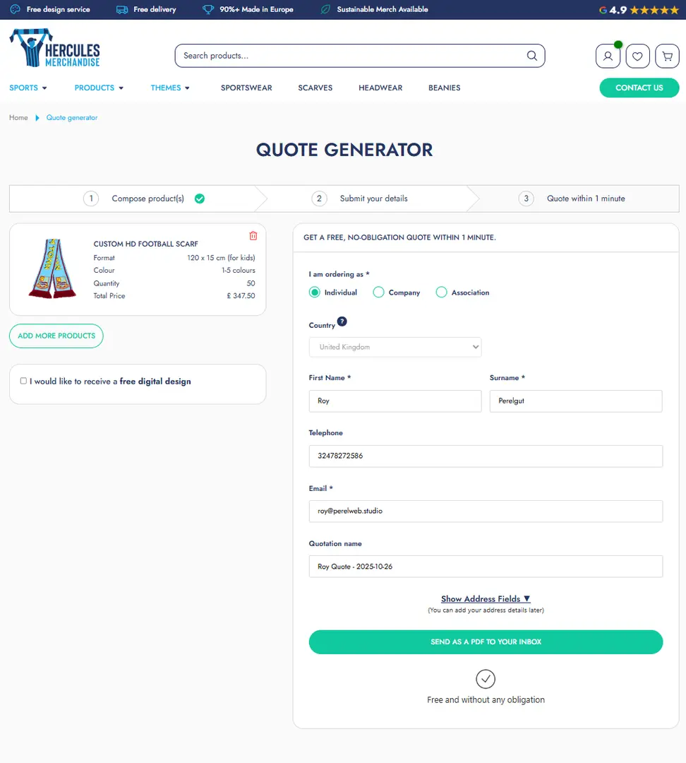 Hercules Merchandise - Screenshot 3